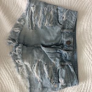 American eagle hi rise festival shorts